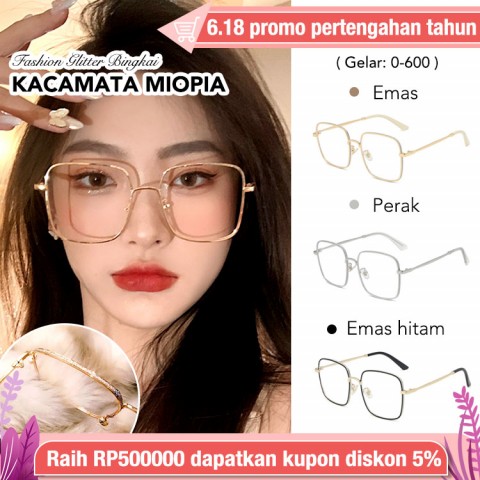 Kacamata miopia bingkai gemerlap