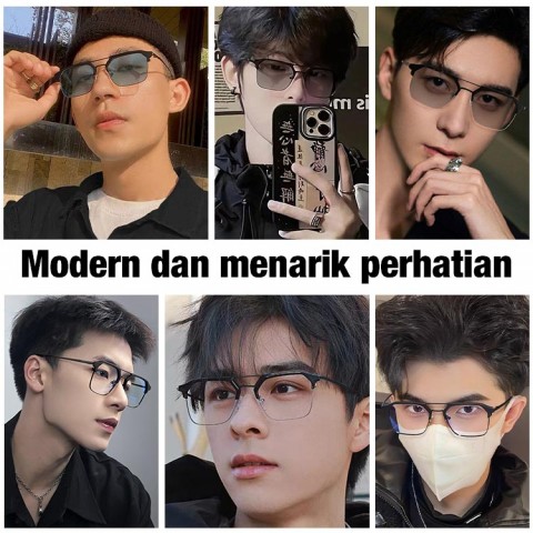 Kacamata Photochromic Black Warrior Jembatan Ganda