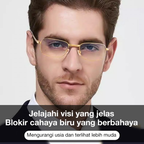 kacamata baca lipat lensa kristal