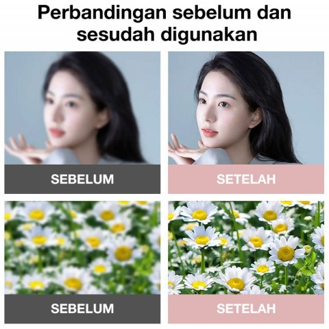 Kacamata Baca Wanita Anti Cahaya Biru Tanpa Bingkai Putri Duyung