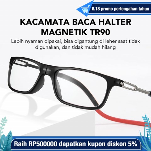 Kacamata Baca Halter Magnetik TR90