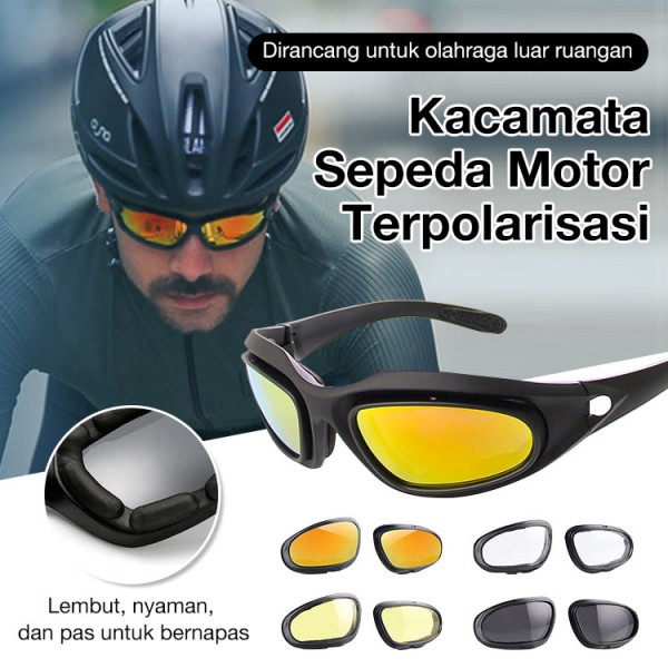 Kacamata Sepeda Motor Terpolarisasi
