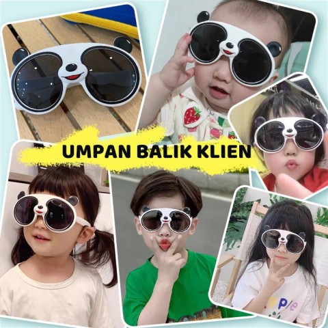 Kacamata Panda Silikon Anak anak