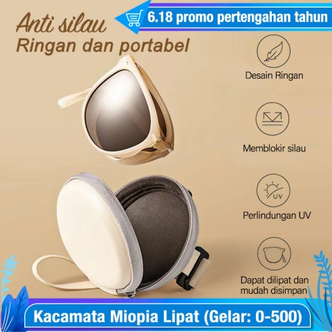 2022 Musim Panas Sun Protection Lipat Kacamata Miopia