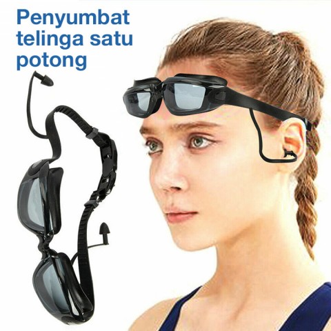 Kacamata renang miopia HD anti kabut