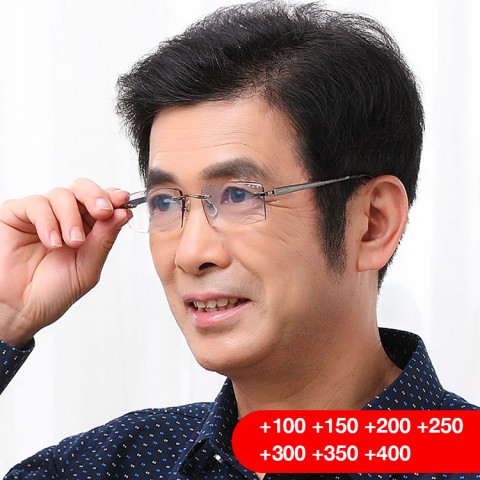 Kacamata baca pria progresif berpotongan berlian 2021 yang modis