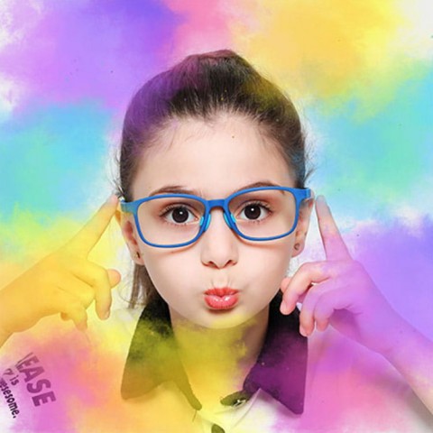 Unicorn color series children anti-blue light glasses